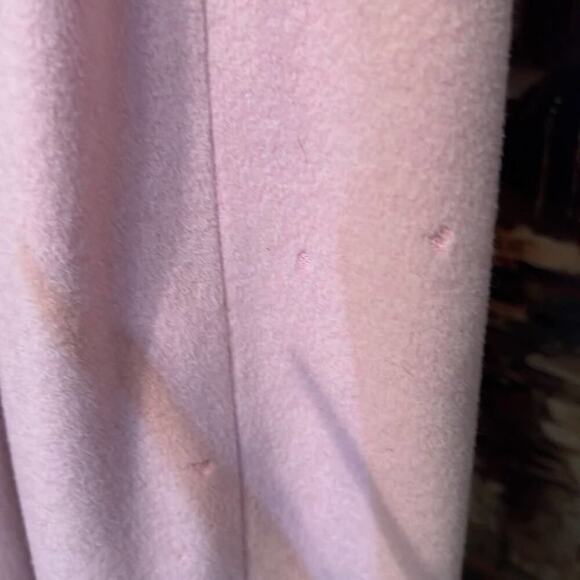 SISLEY 100% WOOL‎ PINK PEA COAT OVERSIZE SIZE S - Picture 5 of 8